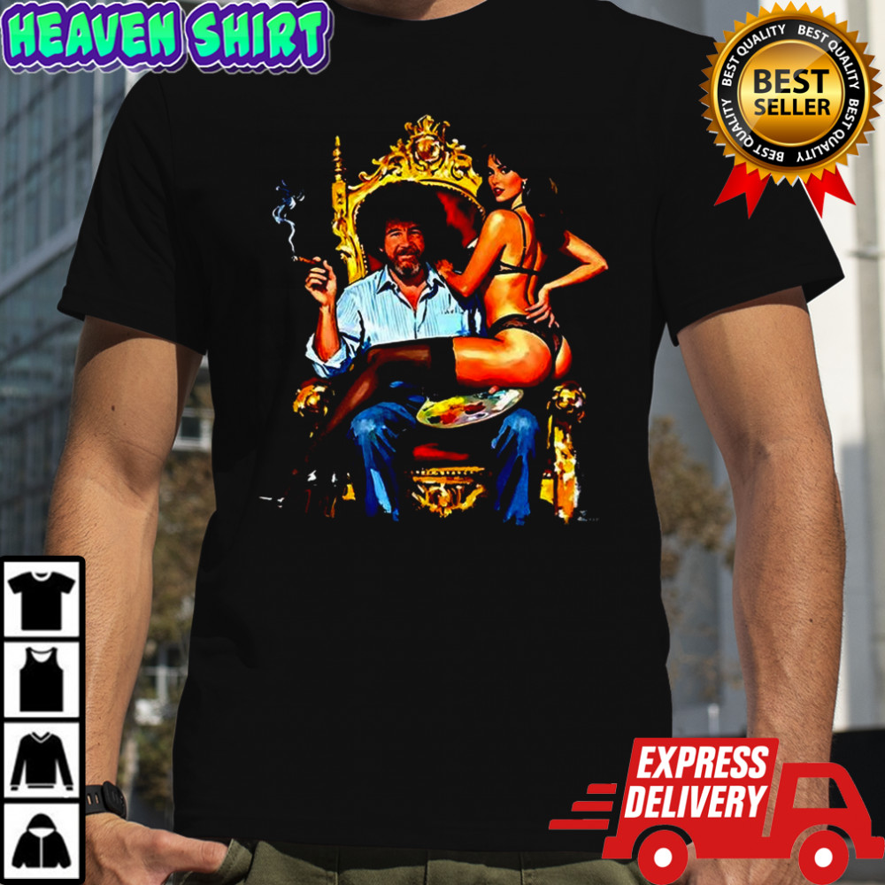 Bob Ross the king of canvas art vintage shirt