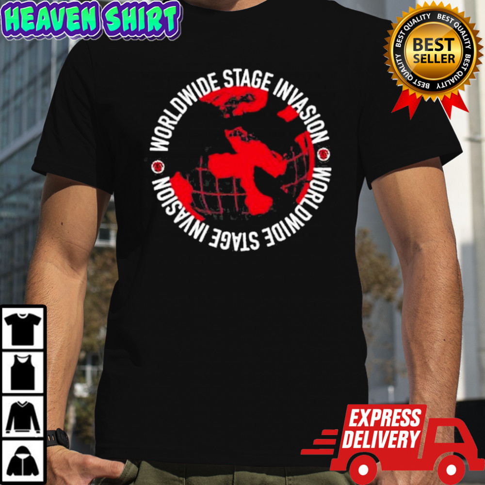 Bob Vylan World Wide Stage Invasion Globe T-shirt