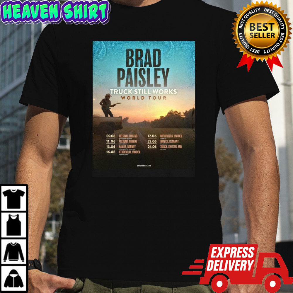 Brad Paisley The Truck Still Works World Tour 2026 T-Shirt