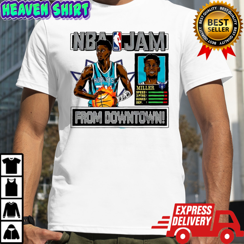 Brandon Miller Charlotte Hornets NBA from downtown classic video game shirt