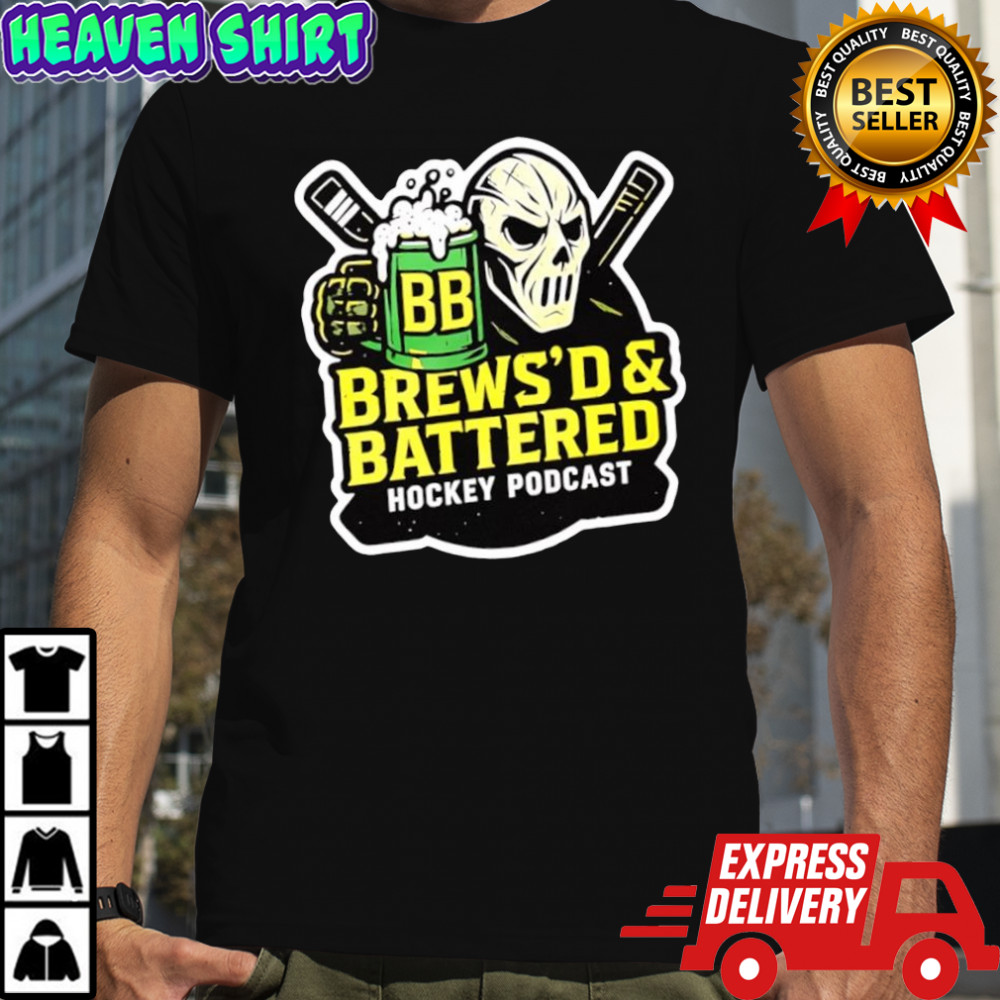 Brews’d and Battered hockey podcast shirt