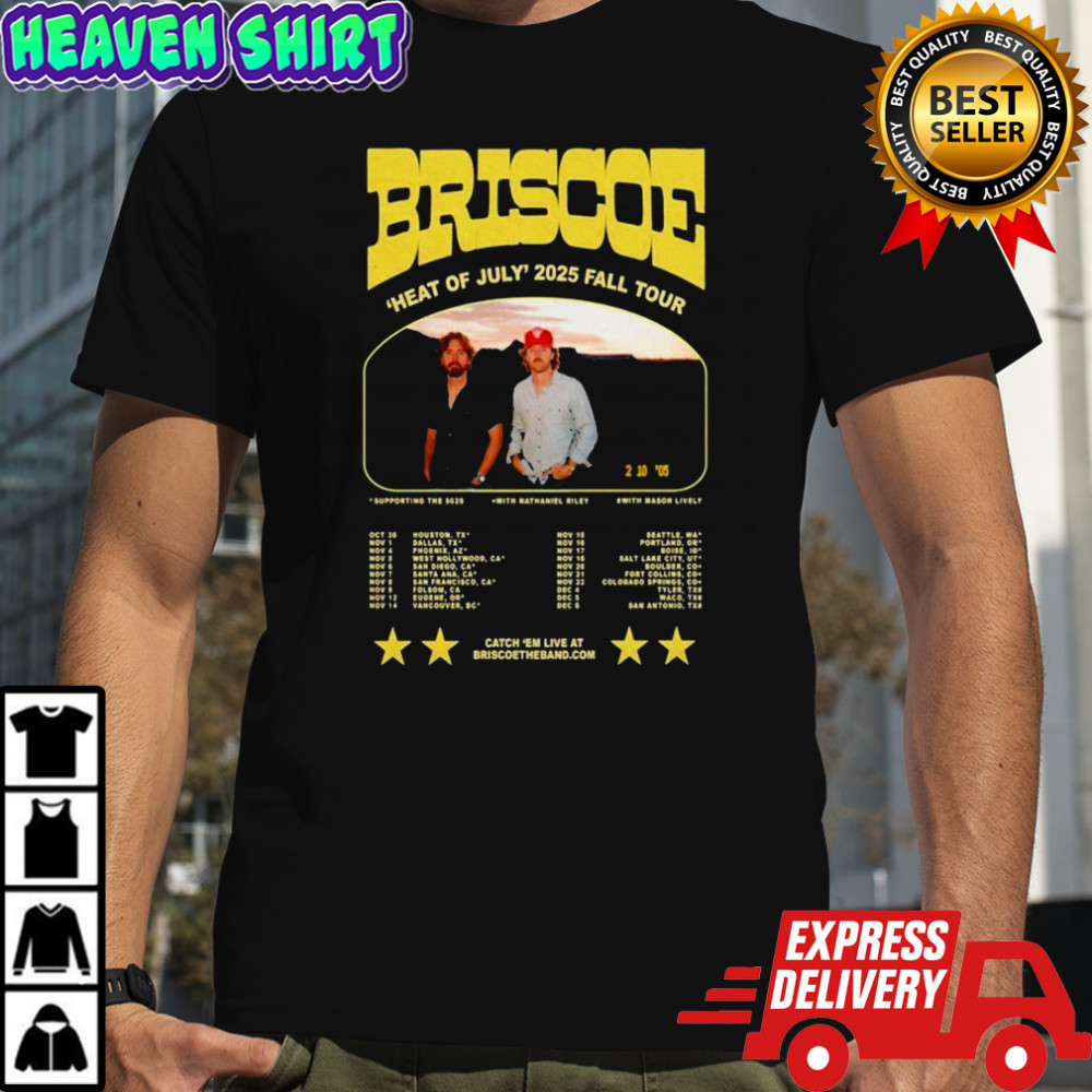 Briscoe Indie Folk Music Heat Of July 2025 Fall Tour T-shirt