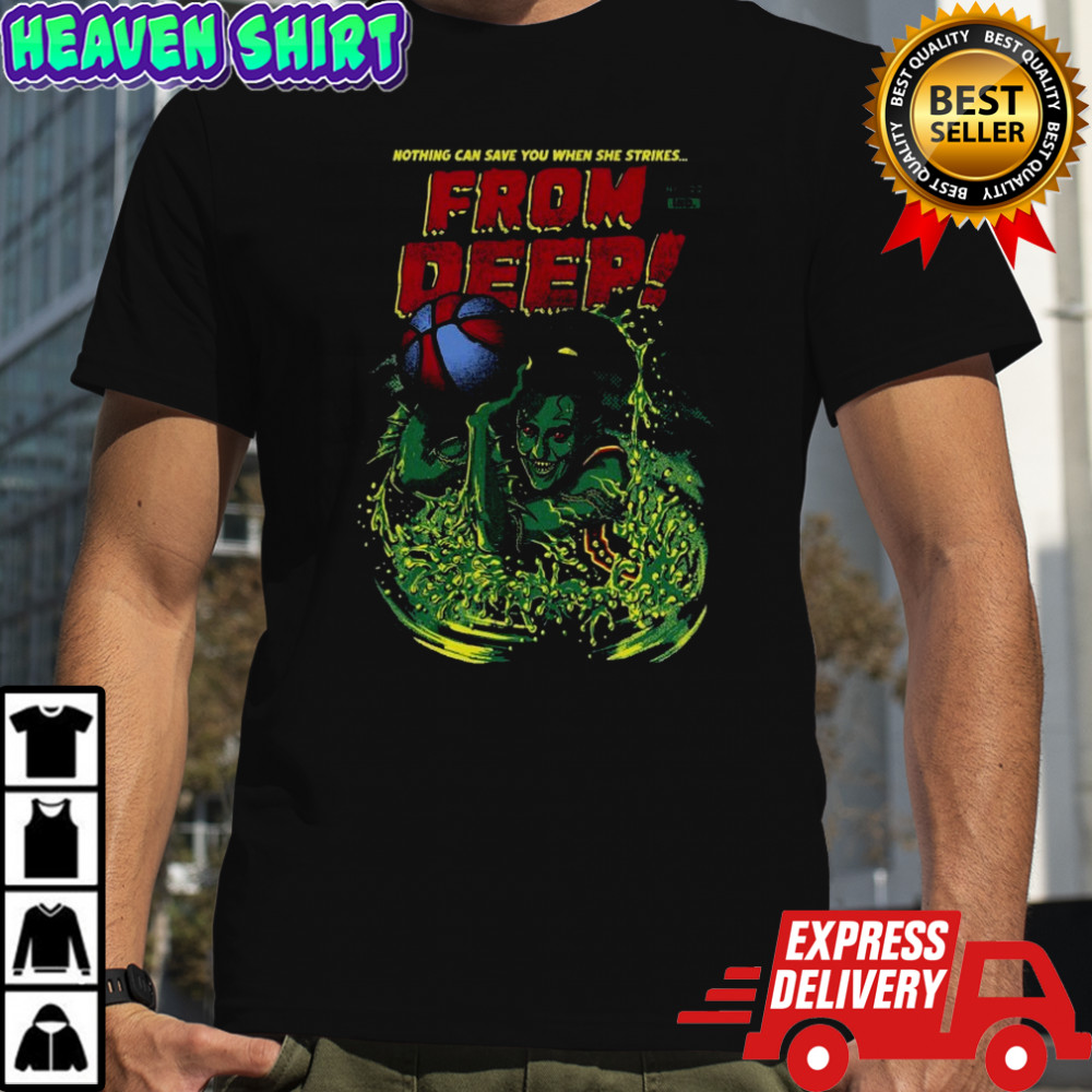 Caitlin Clark Nothing Can Save You When She Strikes From Deep T-shirt