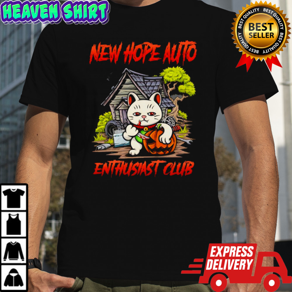 Cat new hope auto enthusiast club Halloween shirt