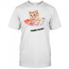 Cat surfing padre island shirt