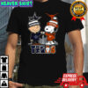Charlie Brown Dallas Cowboys touch hand Snoopy Texas Longhorns skyline shirt
