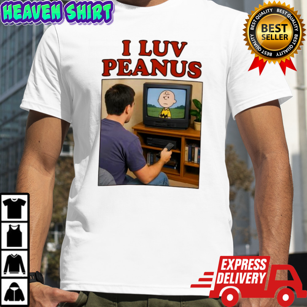 Charlie Brown I luv Peanus shirt