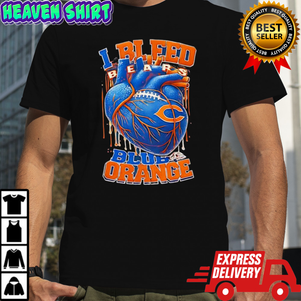 Chicago Bears i bleed steelers black & gold logo shirt