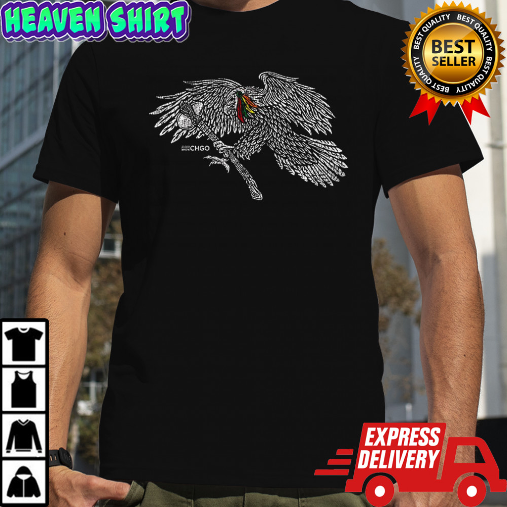 Chicago Blackhawks CHGO Tomahawk logo shirt