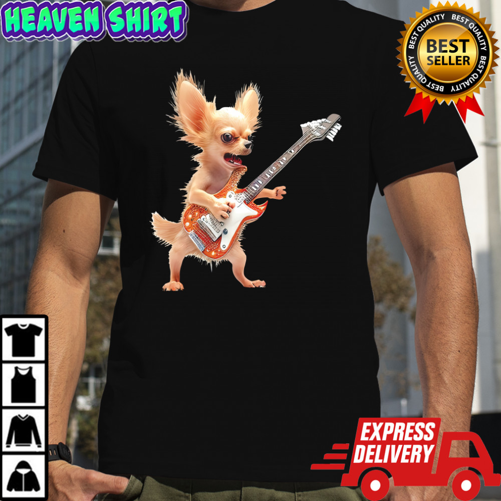 Chihuahua Play Guitar Shirt