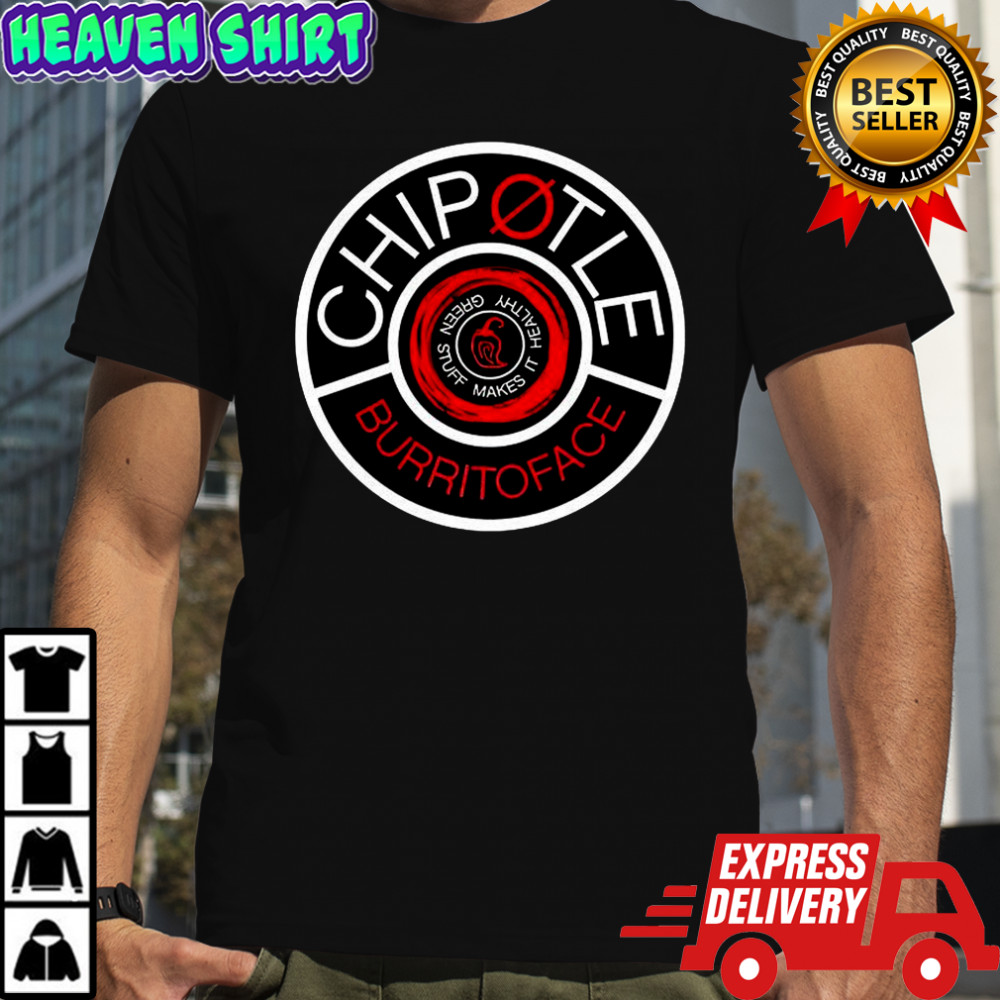Chipotle Burrito Face logo shirt