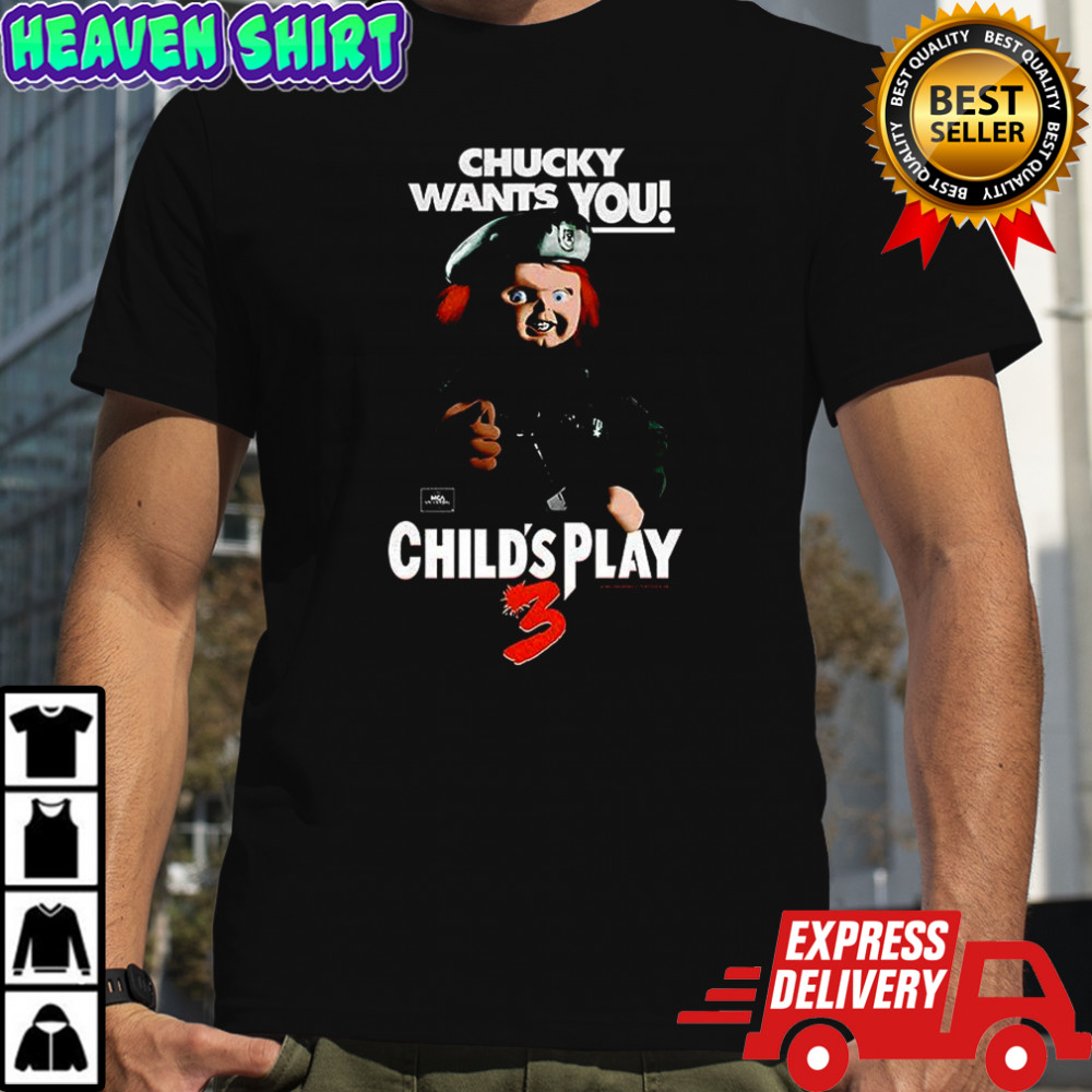 Chucky want you Child’s Play 3 Halloween characters shirt
