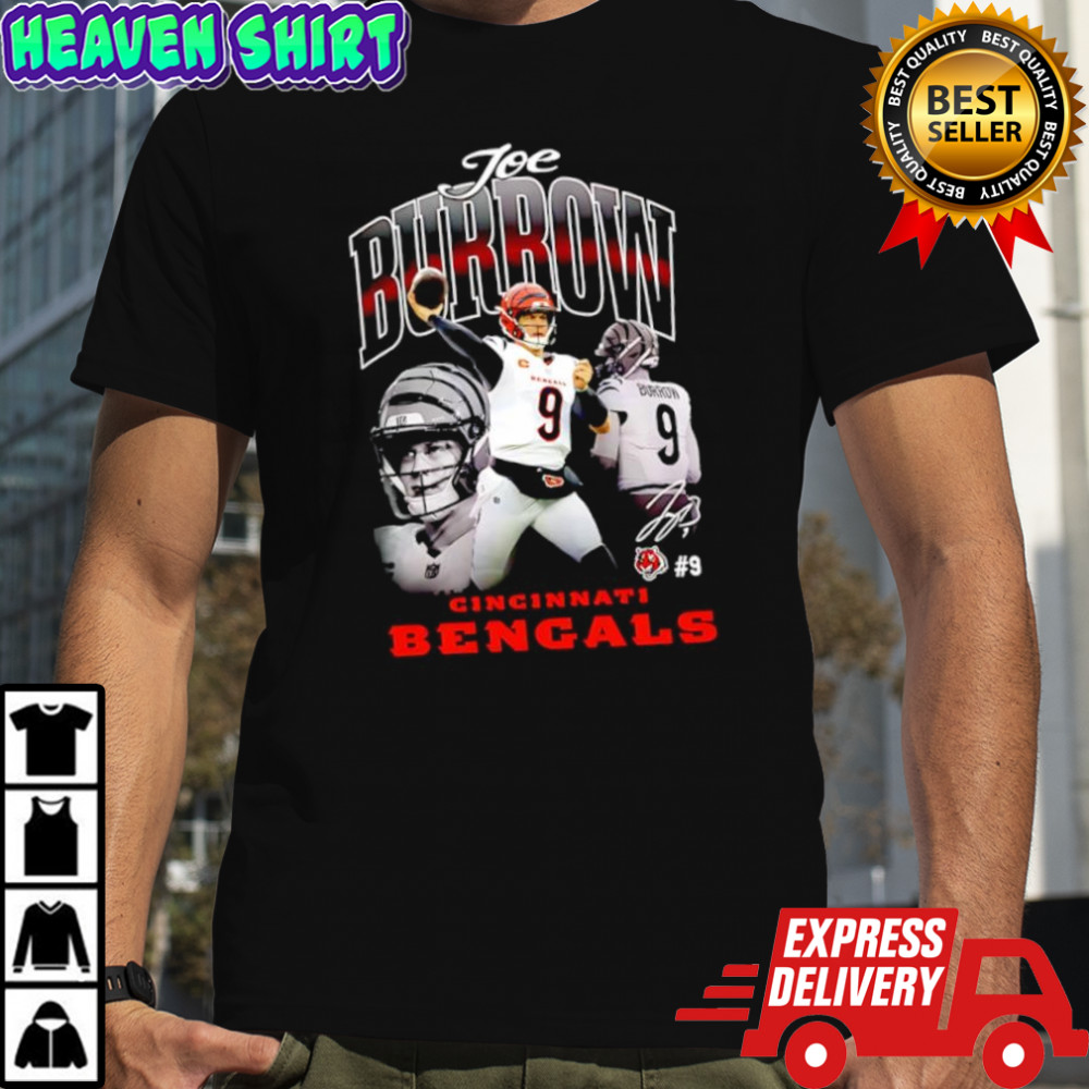 Cincinnati Bengals Joe Burrow Outerstuff signature graphic shirt