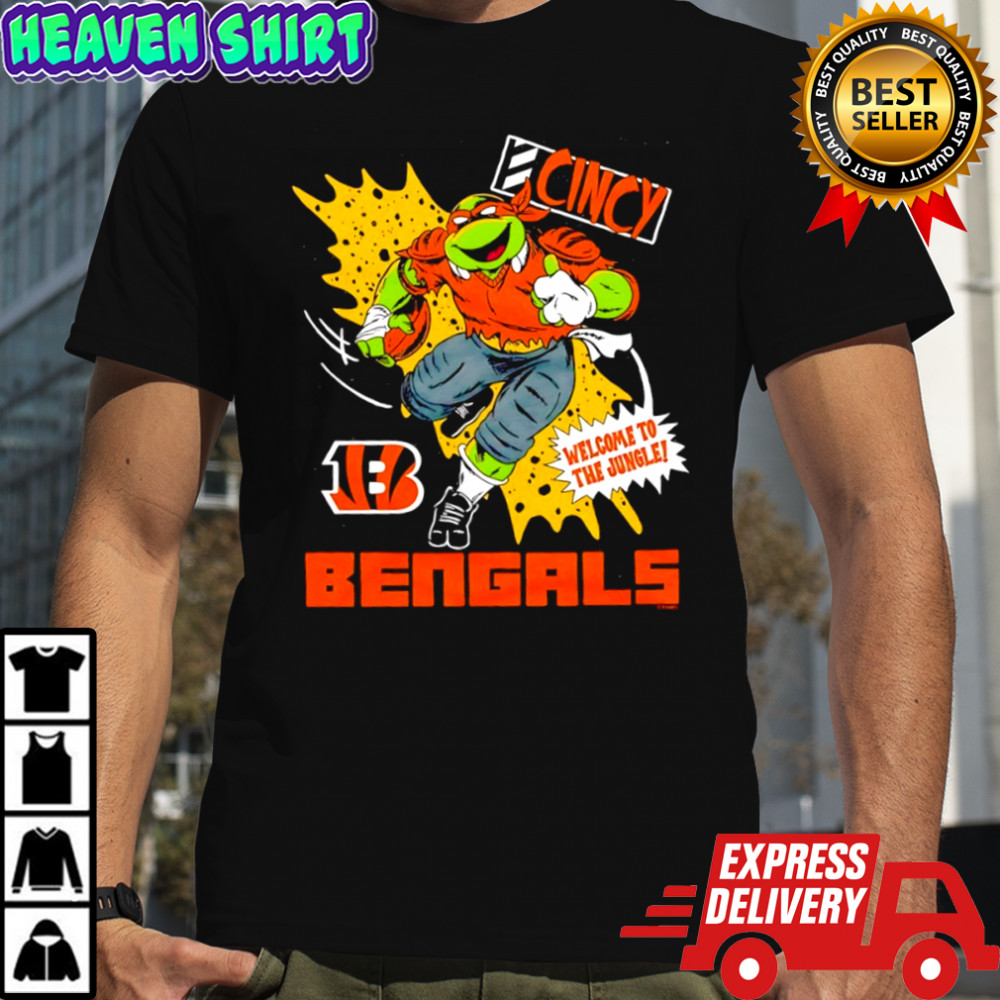 Cincinnati Bengals Teenage Mutant Ninja Turtles Michelangelo Welcome to the Jungle shirt