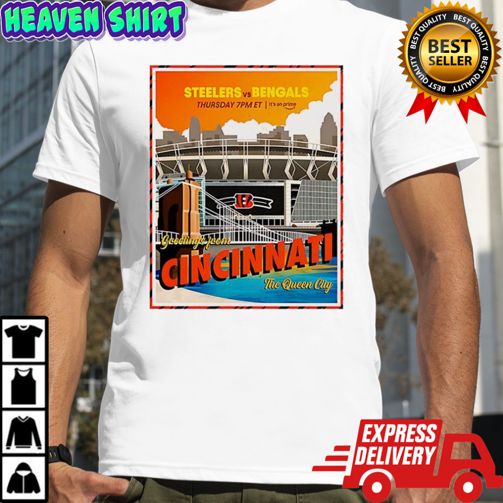 Cincinnati Bengals Vs Pittsburgh Steelers NFL The Queen City Gameday 2025 shirt