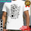 Circuit board pattern design shirt