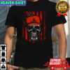 Cleveland Browns NFL Skull American Flag Football Lover T-Shirt