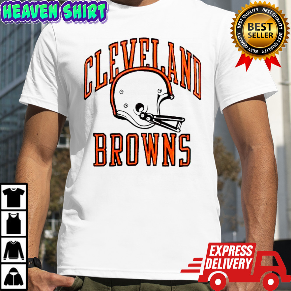 Cleveland Browns White Helmet T-Shirt