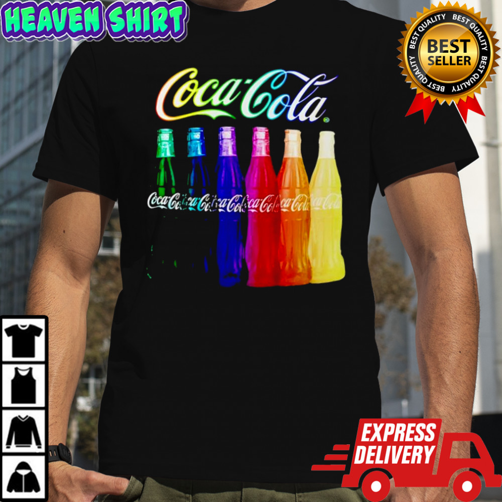 Coca-Cola Rainbow Multi Bottles Shirt