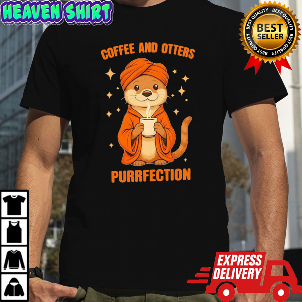 Coffee And Otters Purrfection halloween shirt