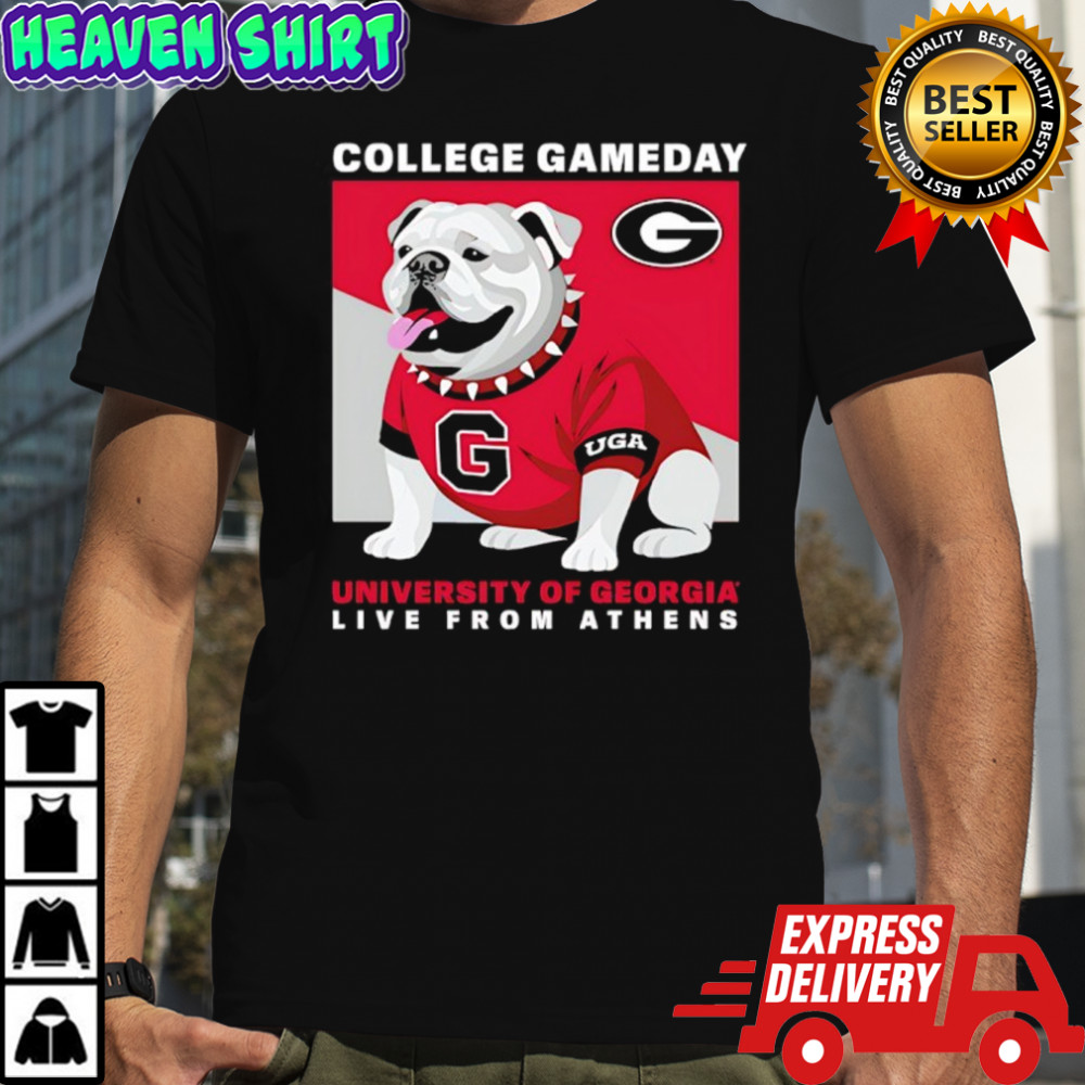 College GameDay Georgia Mascot University live from athens shirt