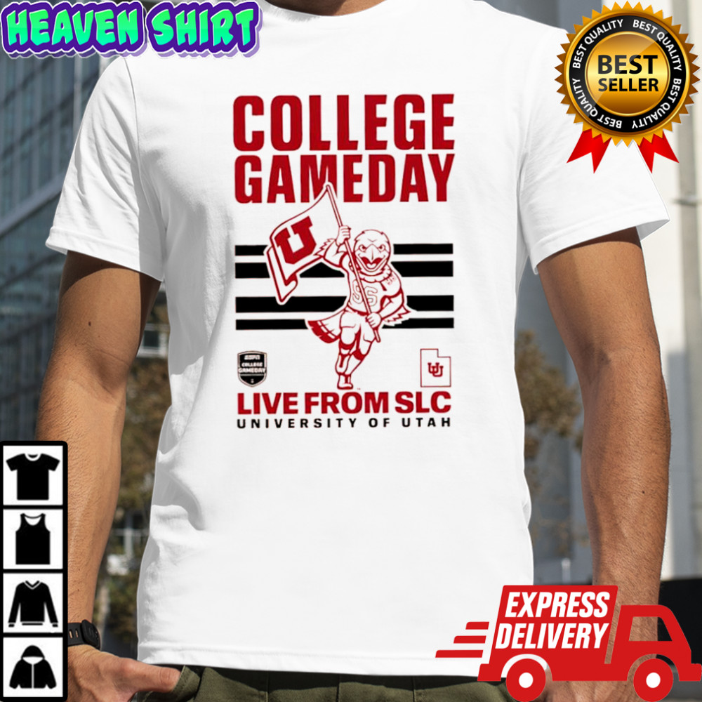 College GameDay Live from Salt Lake City University of Utah Utes mascot shirt
