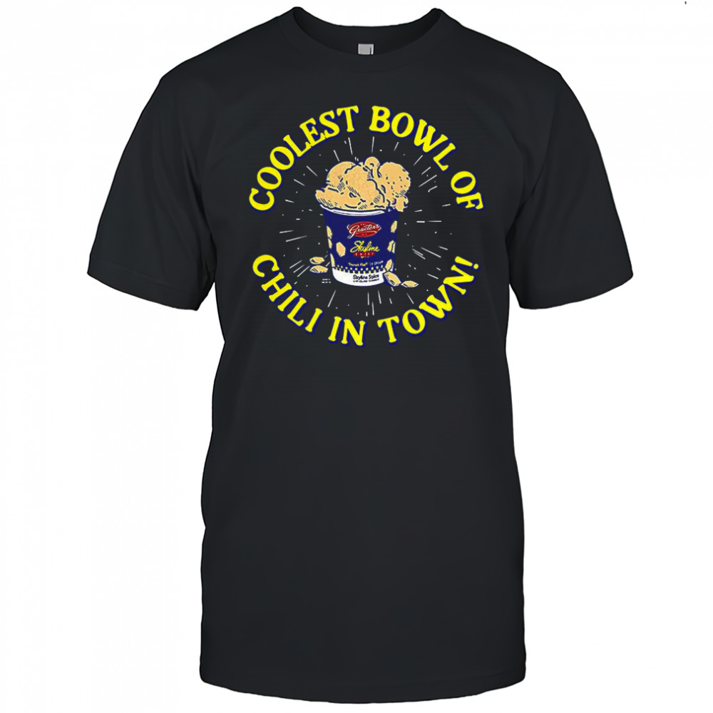 Coolest bowl of Chili in Town Graeters Skyline Ice cream shirt