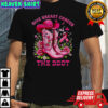 Cowboy boot give breast cancer the boot vintage shirt
