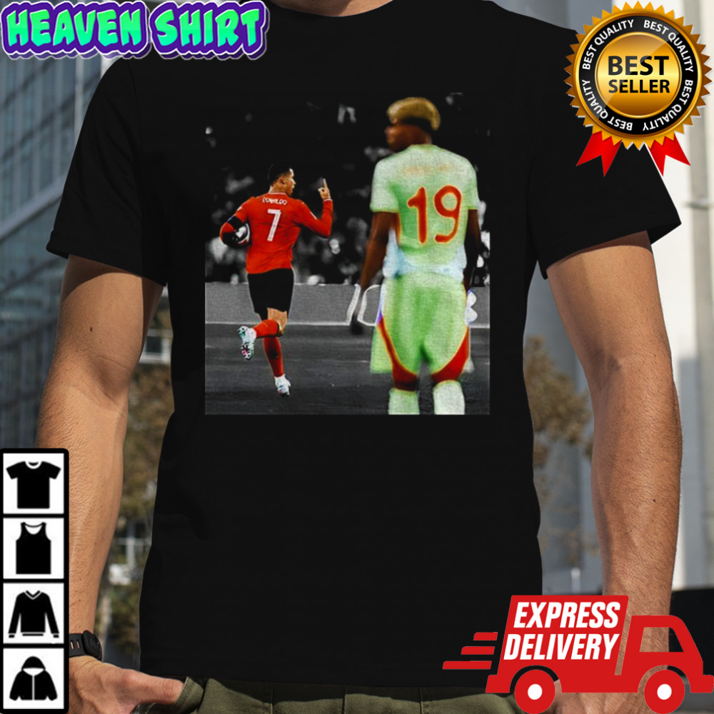 Cristiano Ronaldo and Lamine Yamal UEFA Nations League 2025 shirt