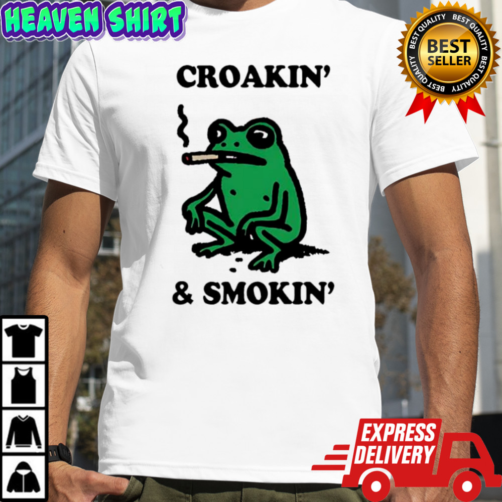 Croakin’ And Smokin’ Frog shirt