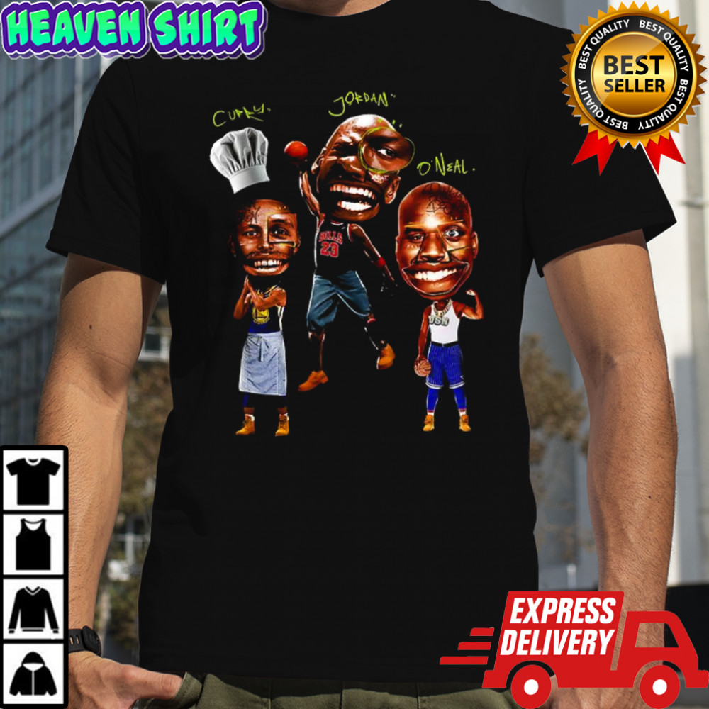 Curly Jordan O’Neal Basketball big three funny shirt