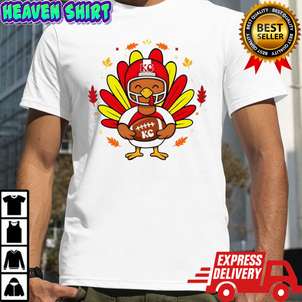 Cute Turkey Football Kansas City Chiefs Thanksgiving shirt