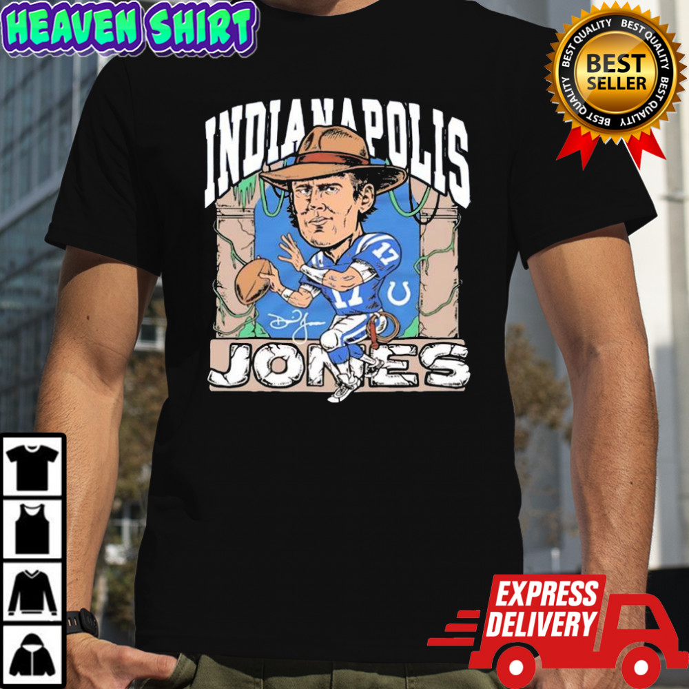 Daniel Jones Indianapolis Colts Indianapolis Jones signature logo shirt