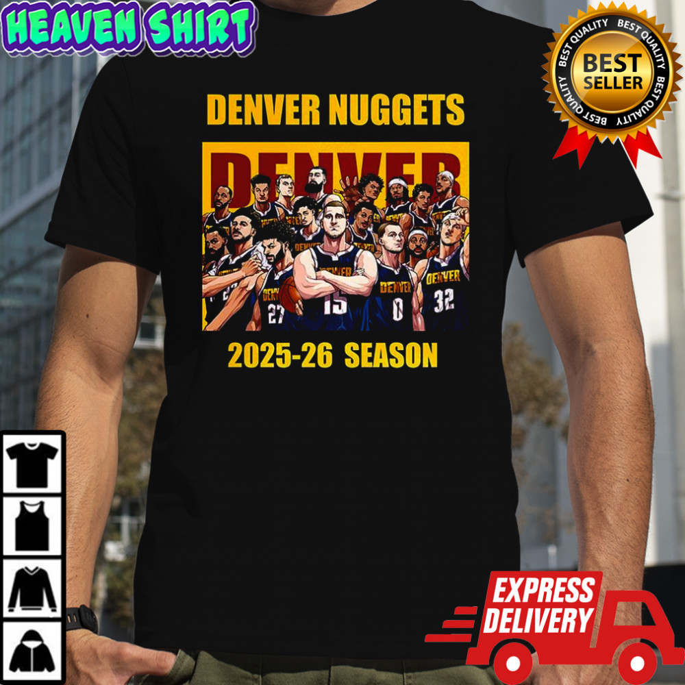 Denver Nuggets 2025-2026 season cartoon shirt