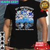 Detroit Lions football 95th anniversary 1930 2025 Thank You For The Memories signatures shirt