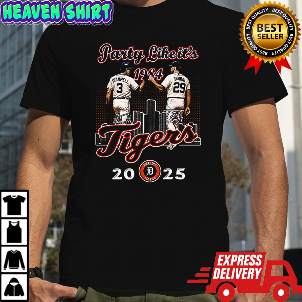Detroit Tigers Alan Trammell and Tarik Skubal party like it’s 2025 signature shirt