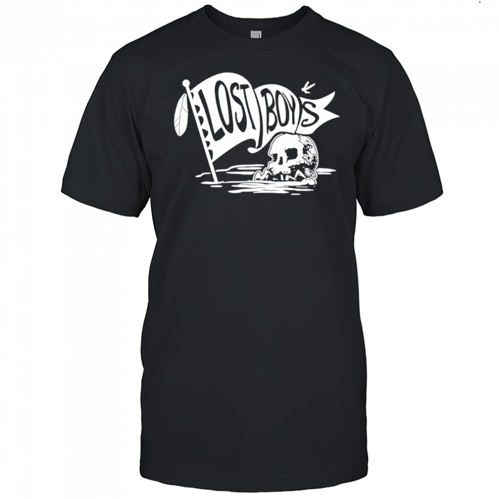 Disney Peter Pan The Lost Boys Skull Clan Banner shirt