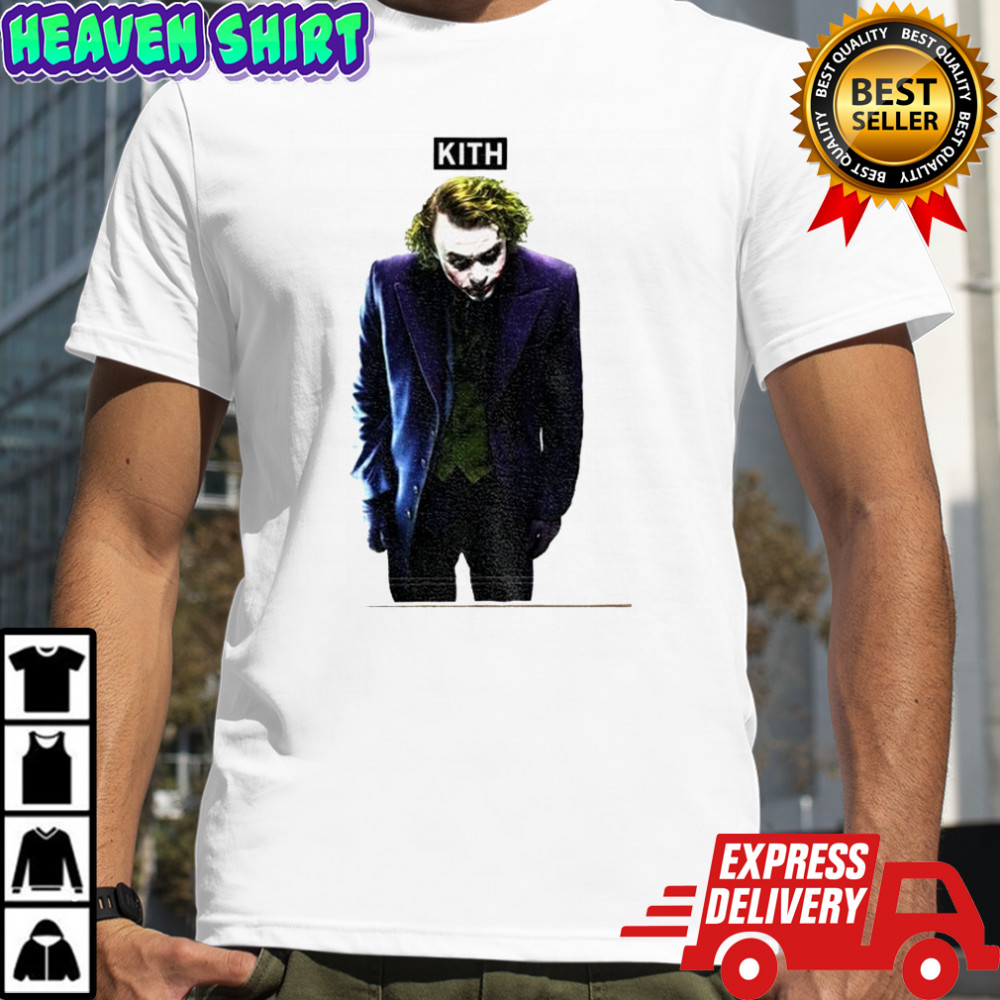 Dodgers player wearing Batman x Kith Joker shirt