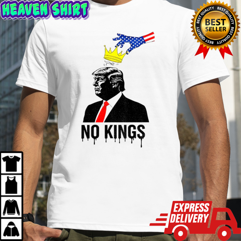 Donald Trump No Kings Democracy America Poster shirt