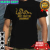 Don’t trust the government snake satirical graphic shirt