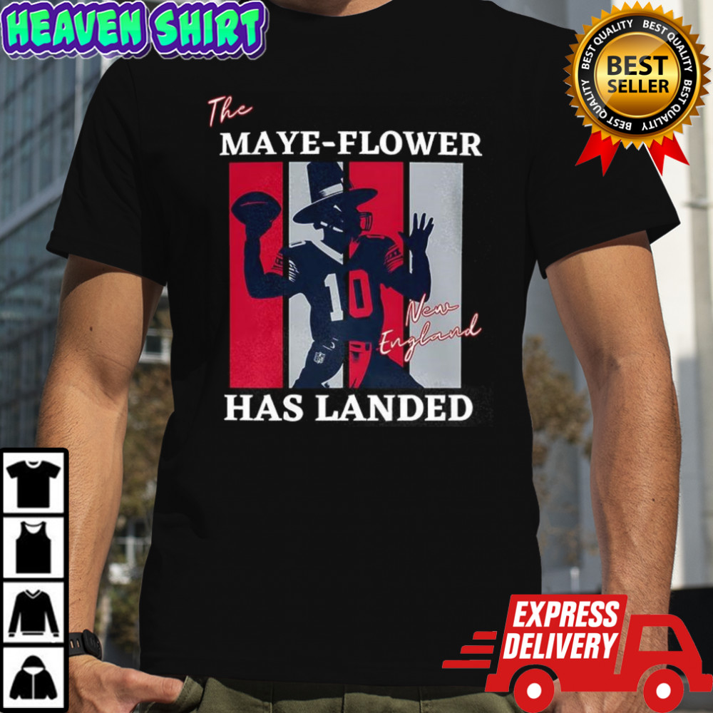 Drake Maye New England Patriots football the maye flower has landed shirt