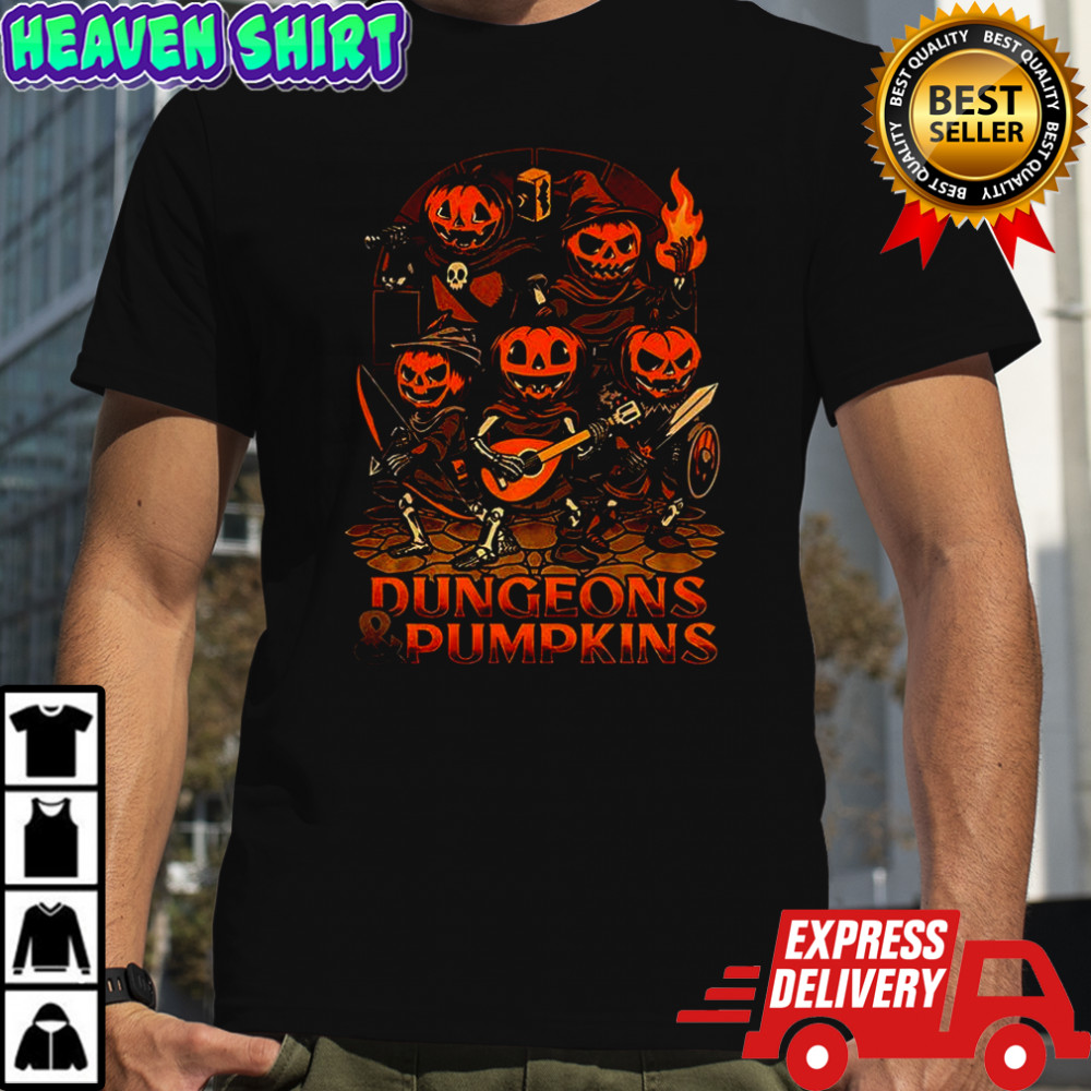 Dungeon Pumpkin D and D Halloween shirt