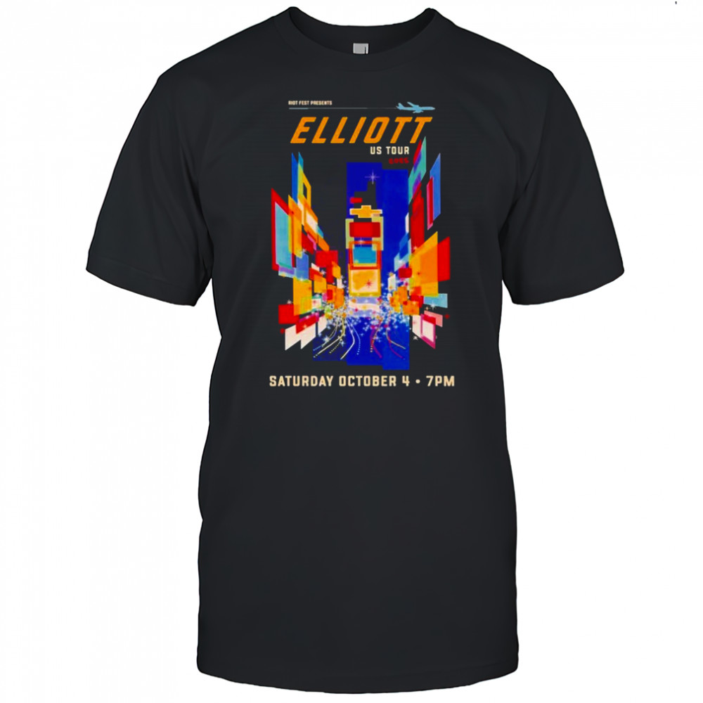 Elliott October 4 Us Tour 2025 Riot Fest T-Shirt