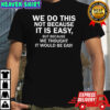 Elon musk macrohard we do this not because it is easy shirt