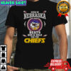 Even In Nebraska My Heart Beats Red And Gold For The Kansas City Chiefs T-Shirt