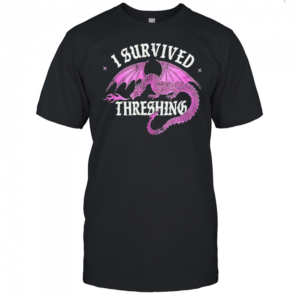 Fourth Wing I Survived Threshing Dragon T-shirt