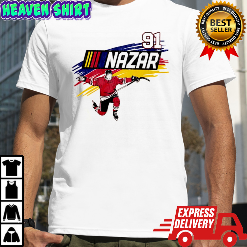 Frank Nazar 91 Chicago Hockey Graphic shirt