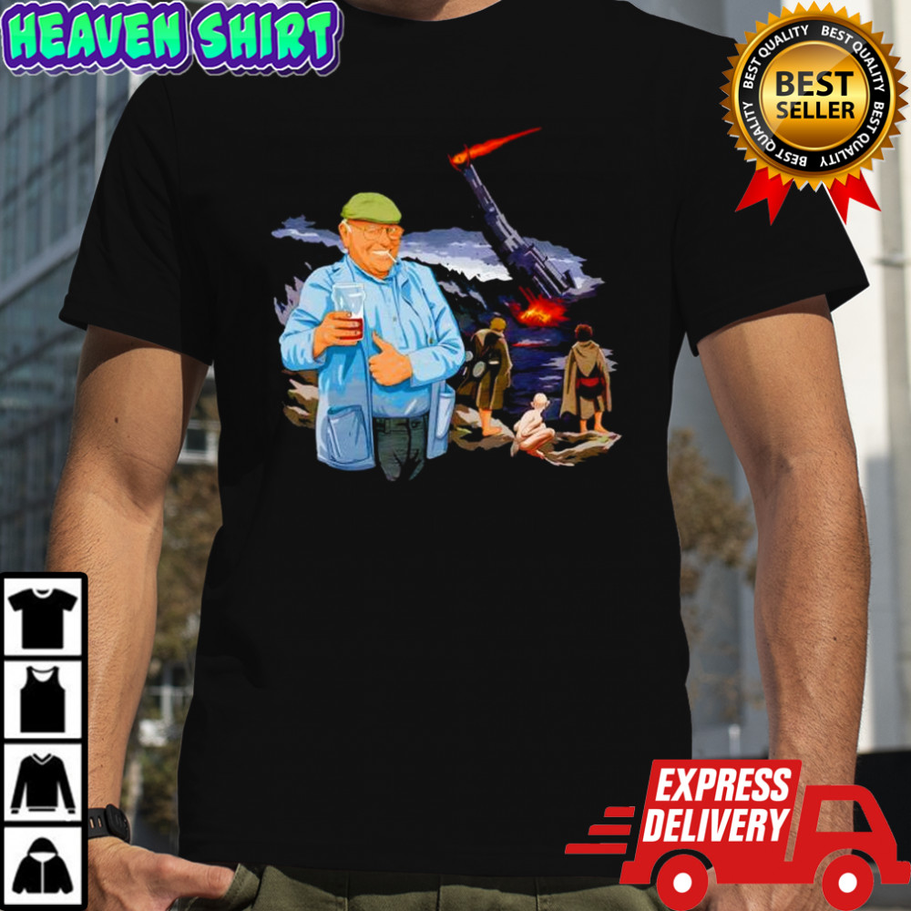 Fred Dibnah knocking down Sauron’s Tower shirt