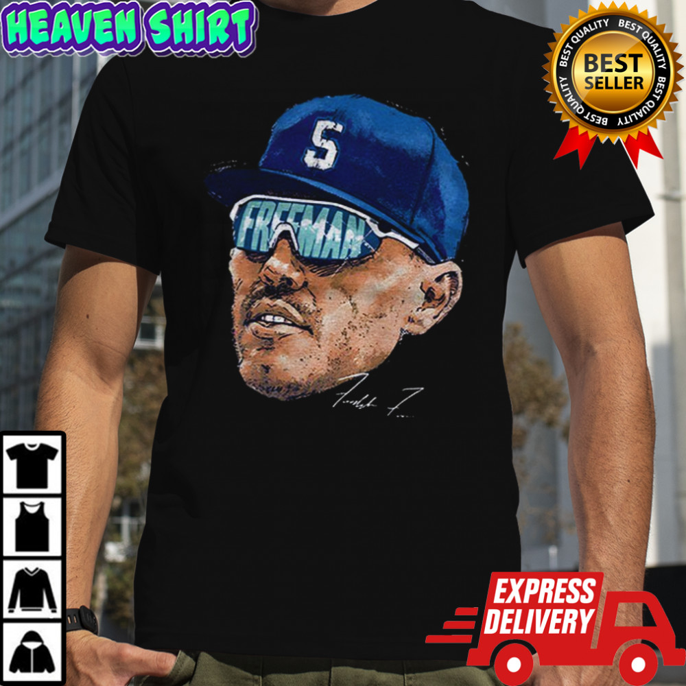 Freddie Freeman big face Los Angeles Dodgers MLB Baseball World Series 2025 signature shirt
