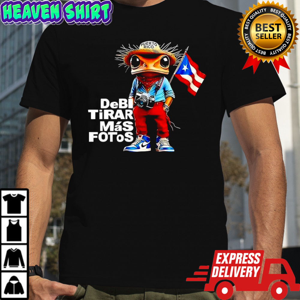 Frog Puerto Rican caped DeBí TiRAR MáS FOToS Rap music 2025 shirt